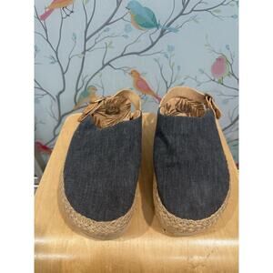 Reef Cushion Sandals Slides Mules Clogs Cotton Gray Adjustable Women Size 8 NWOT